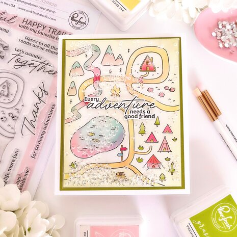 Pinkfresh Studio PRE-ORDER Quiet Moments Stamp Woodland Trails (329826)