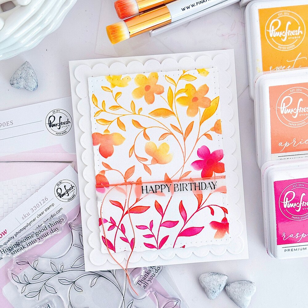 Pinkfresh Studio PRE-ORDER Quiet Moments Stamp Soft Meadow (330126)