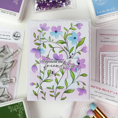 Pinkfresh Studio PRE-ORDER Quiet Moments Stamp Soft Meadow (330126)