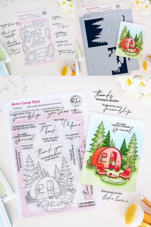 Pinkfresh Studio PRE-ORDER Quiet Moments BUNDLE Retro Camp Days
