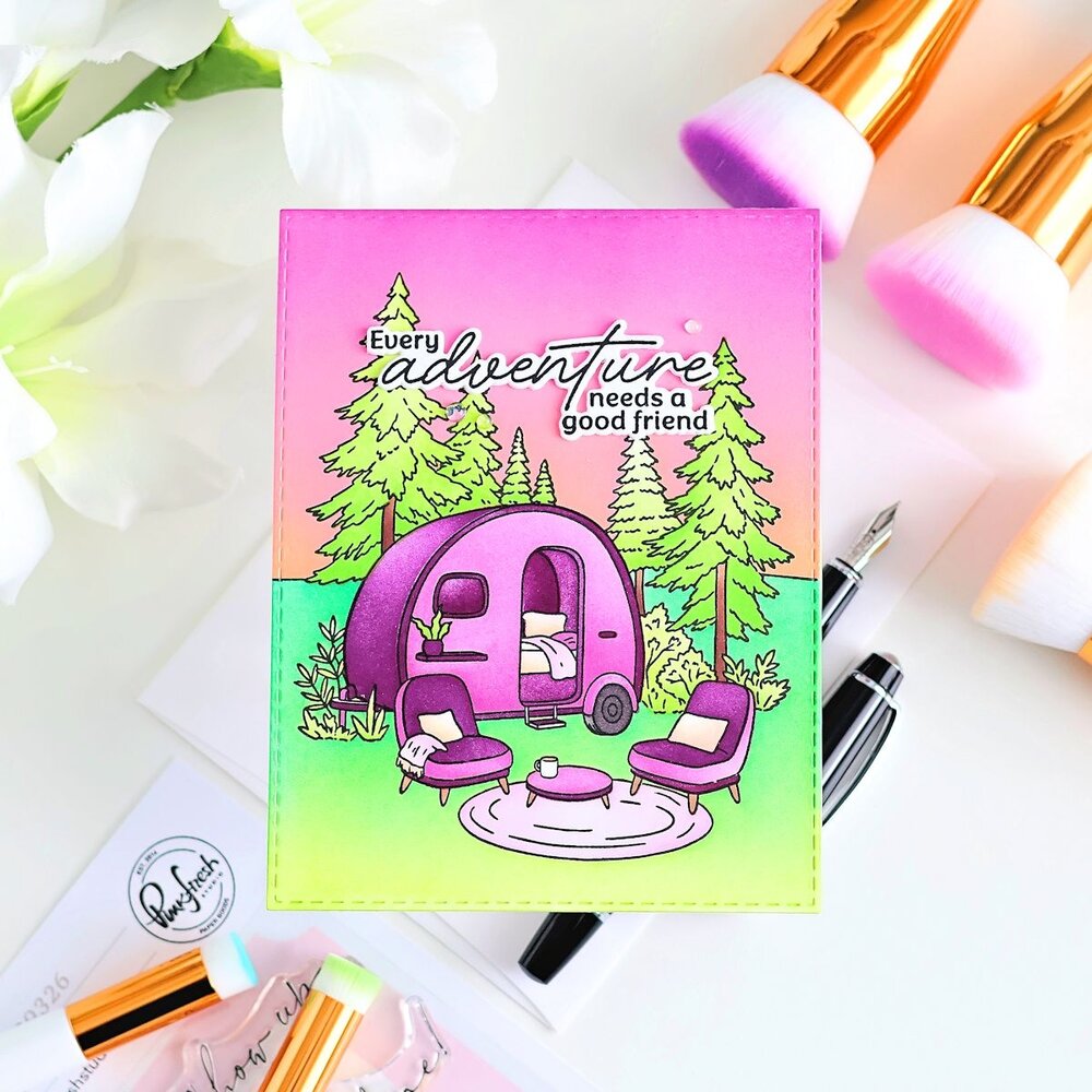 Pinkfresh Studio PRE-ORDER Quiet Moments BUNDLE Retro Camp Days