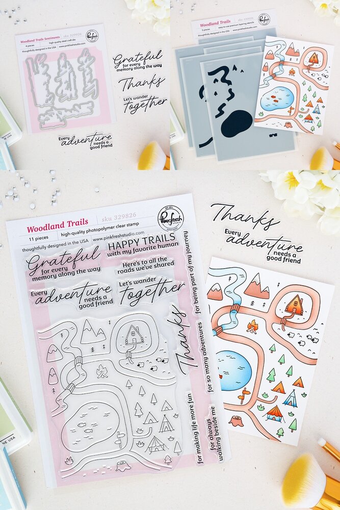 Pinkfresh Studio PRE-ORDER Quiet Moments BUNDLE Woodland Trails