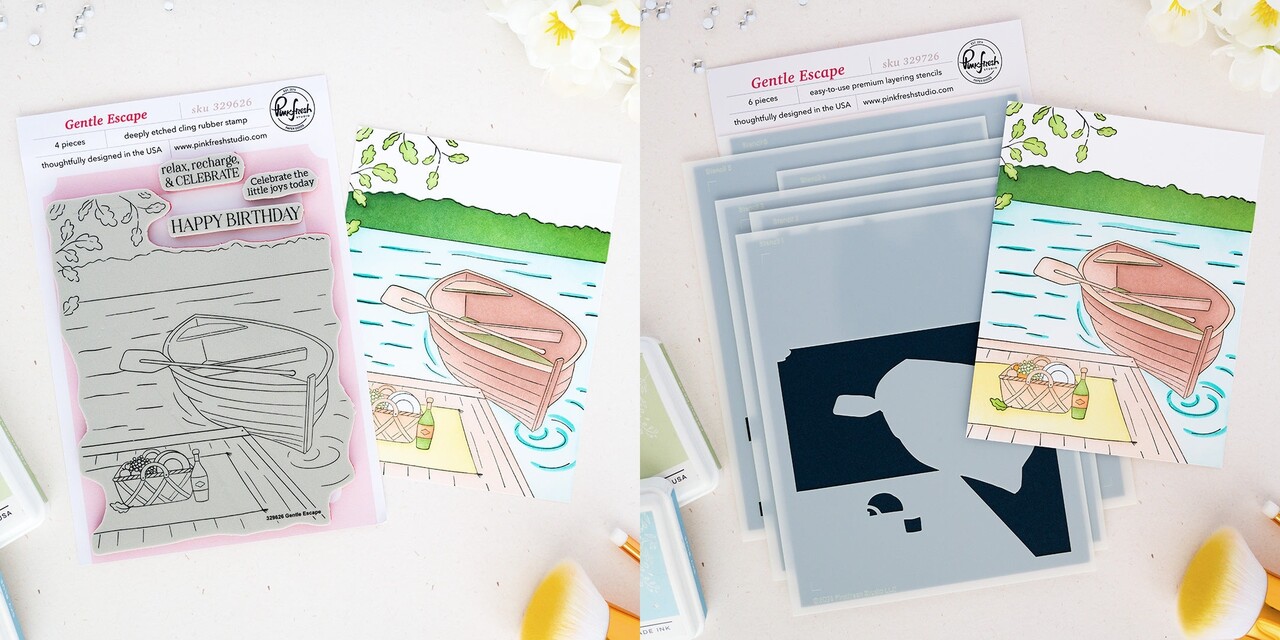 Pinkfresh Studio PRE-ORDER Quiet Moments BUNDLE Gentle Escape