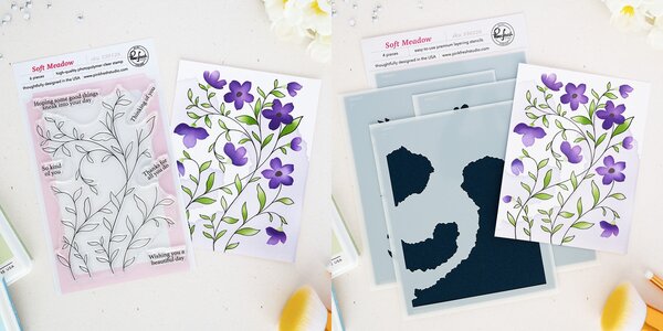 Pinkfresh Studio PRE-ORDER Quiet Moments BUNDLE Soft Meadow