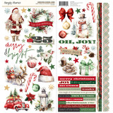 Simple Stories Simple Vintage Old-Fashioned Christmas Cardstock Stickers Icons (27602)