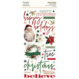 Simple Stories Simple Vintage Old-Fashioned Christmas Foam Stickers (27630)