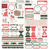 Simple Stories Mistletoe & Holly Cardstock Stickers Basics (27703)