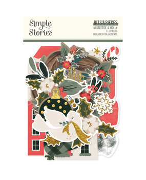 Simple Stories Mistletoe & Holly Bits & Pieces (27719) Simple Stories Mistletoe & Holly Bits & Pieces (27719)