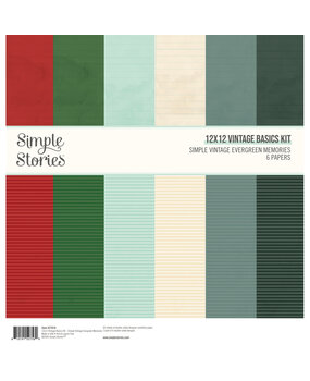 Simple Stories Simple Vintage Evergreen Memories 12x12 Inch Vintage Basics Kit (27816) Simple Stories Simple Vintage Evergreen Memories 12x12 Inch Vintage Basics Kit (27816)