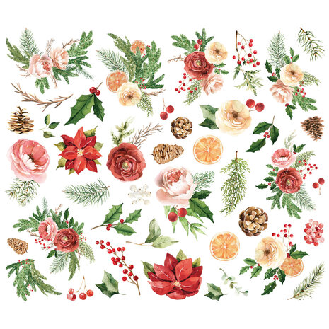 Simple Stories PRE-ORDER Simple Vintage Evergreen Memories Floral Bits (27828)