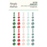 Simple Stories Simple Vintage Evergreen Memories Glitter Enamel Dots (27832)