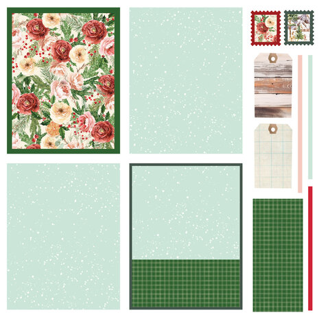 Simple Stories PRE-ORDER Simple Vintage Evergreen Memories 12x12 Inch Simple Cards Kit (27835)