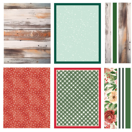 Simple Stories PRE-ORDER Simple Vintage Evergreen Memories 12x12 Inch Simple Cards Kit (27835)