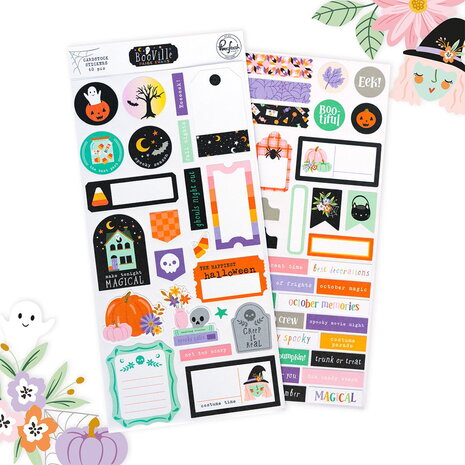Pinkfresh Studio BooVille Cardstock Stickers (326326)