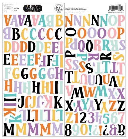 Pinkfresh Studio BooVille Puffy Alpha Stickers (326726) Pinkfresh Studio BooVille Puffy Alpha Stickers (326726)
