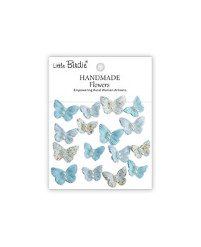 Little Birdie Handmade Butterflies Pearly Flutter Blue Symphony (CR110291) Little Birdie Handmade Butterflies Pearly Flutter Blue Symphony (CR110291)