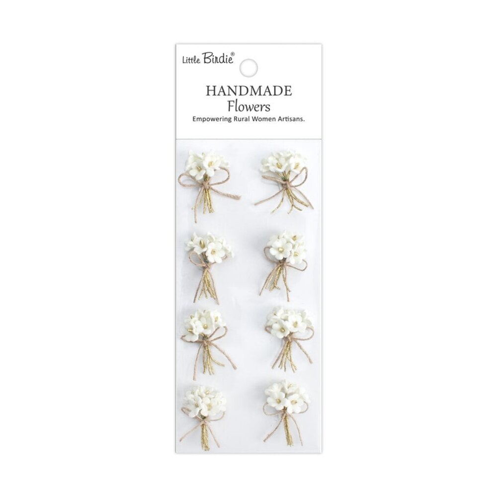 Little Birdie Handmade Flowers Bouquet Ivory Pearl (CR103266) Little Birdie Handmade Flowers Bouquet Ivory Pearl (CR103266)