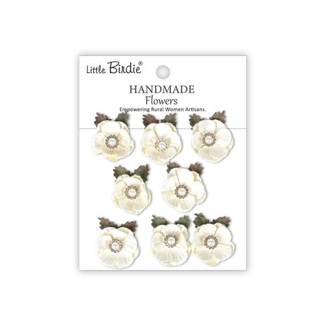 Little Birdie Handmade Flowers Butter Cup Ivory Pearl (CR103463) Little Birdie Handmade Flowers Butter Cup Ivory Pearl (CR103463)