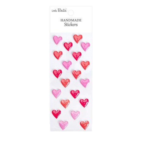 Little Birdie Handmade Stickers Rosy Red Hearts (CR109817) Little Birdie Handmade Stickers Rosy Red Hearts (CR109817)