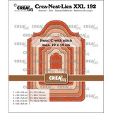 Crealies PRE-ORDER Nest Dies Paneel C met Stiksteek (CLNestXXL192)