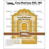 Crealies PRE-ORDER Nest Dies Paneel D met Stiksteek (CLNestXXL194)