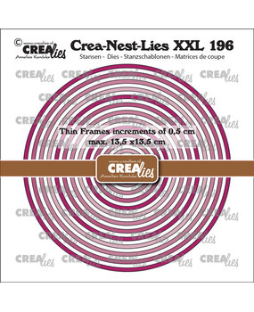Crealies Nest Dies Dunne Kaders Cirkels Glad (CLNestXXL196)
