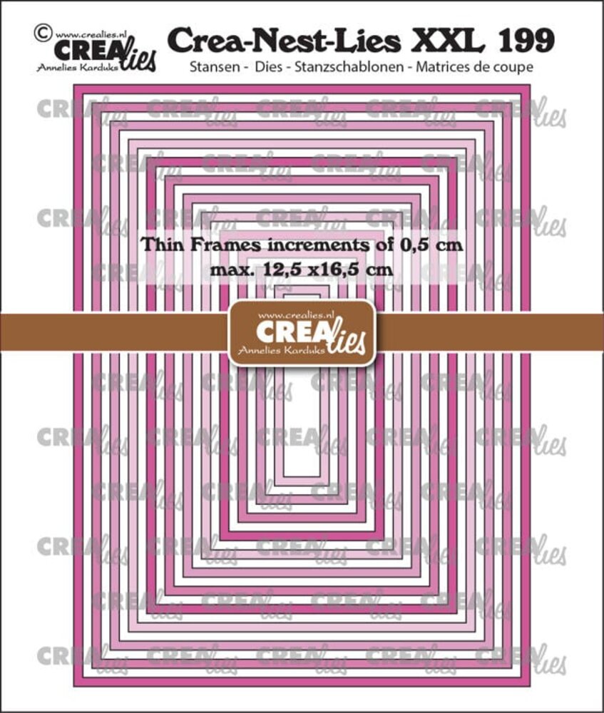 Crealies Nest Dies Dunne Kaders Rechthoeken Glad (CLNestXXL199) Crealies Nest Dies Dunne Kaders Rechthoeken Glad (CLNestXXL199)