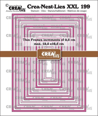 Crealies Nest Dies Dunne Kaders Rechthoeken Glad (CLNestXXL199) Crealies Nest Dies Dunne Kaders Rechthoeken Glad (CLNestXXL199)