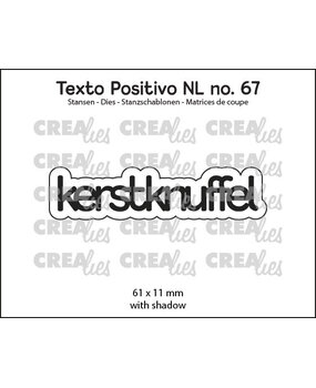 Crealies Texto Positivo Dies Kerstknuffel (POSNL67)