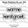 Crealies Texto Positivo Dies Warme Kerstgroet (POSNL144) Crealies Texto Positivo Dies Warme Kerstgroet (POSNL144)