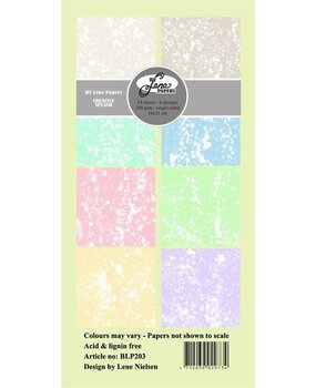By Lene Creative Splash Slimline Paper Pack (BLP203) By Lene Creative Splash Slimline Paper Pack (BLP203)