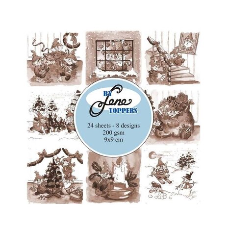 By Lene Elves & Gnomes 9x9 cm Toppers (BLT010) By Lene Elves & Gnomes 9x9 cm Toppers (BLT010)