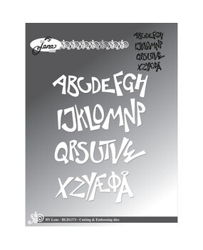By Lene Metal Dies Funky Alphabet (BLD1373) By Lene Metal Dies Funky Alphabet (BLD1373)