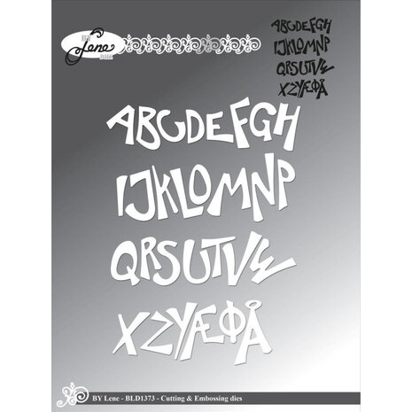 By Lene Metal Dies Funky Alphabet (BLD1373) By Lene Metal Dies Funky Alphabet (BLD1373)