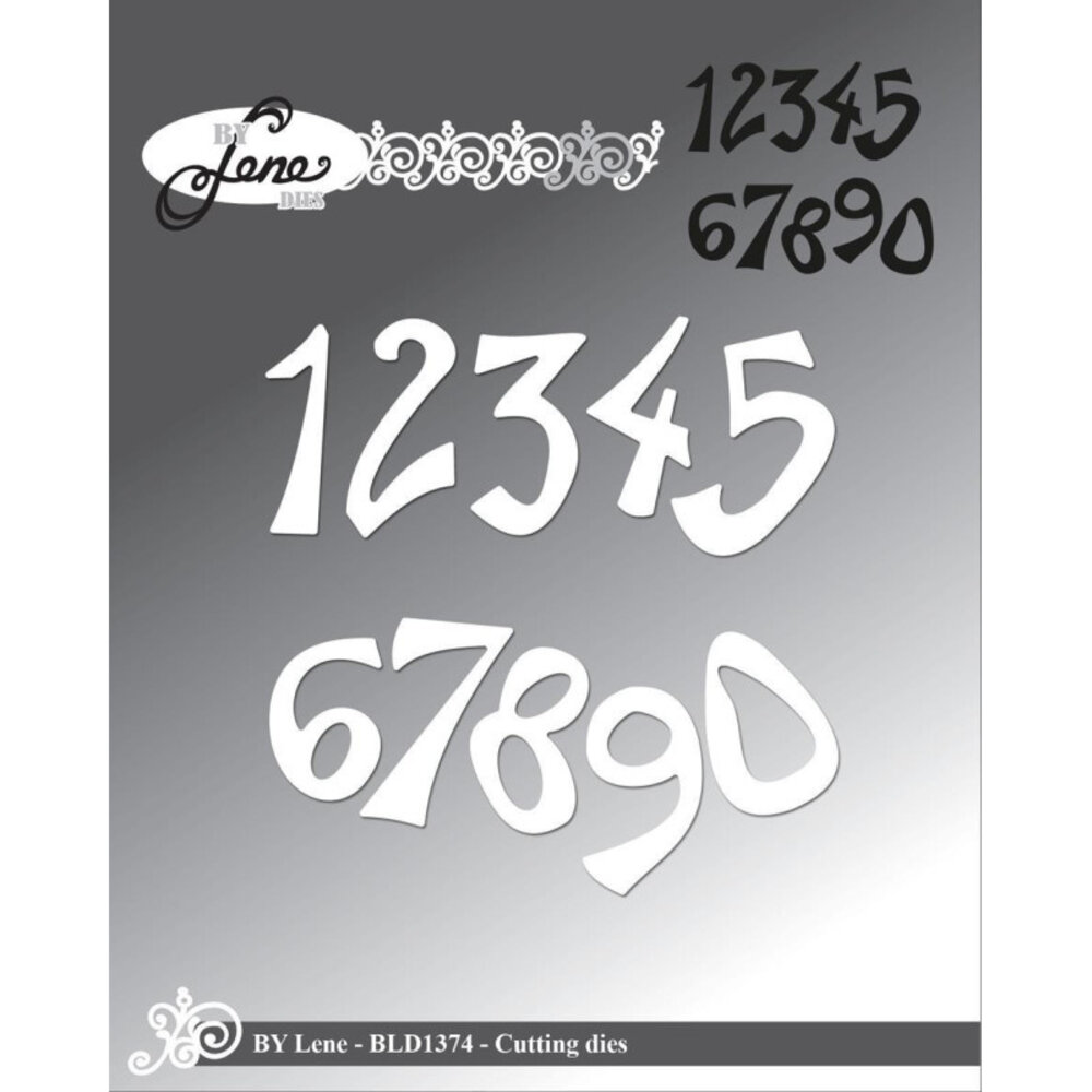 By Lene Metal Dies Funky Numbers (BLD1374) By Lene Metal Dies Funky Numbers (BLD1374)