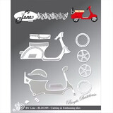 By Lene Metal Dies Scooter (BLD1385)