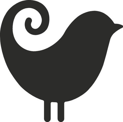 Heyda Motiefpons Groot Vogel (203687703)