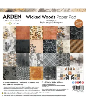 Arden Creative Studio Wicked Woods 12x12 Inch Paper Pad by Katie Pertiet (ACSPP0029) Arden Creative Studio Wicked Woods 12x12 Inch Paper Pad by Katie Pertiet (ACSPP0029)