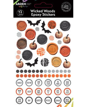 Arden Creative Studio Wicked Woods Epoxy Stickers (72pcs) by Katie Pertiet (ACSES0003) Arden Creative Studio Wicked Woods Epoxy Stickers (72pcs) by Katie Pertiet (ACSES0003)