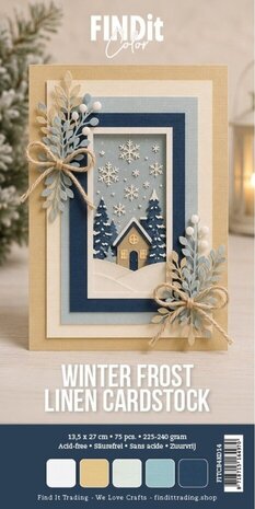 Find It Trading Linen Cardstock 4K Winter Frost (75pcs) (FITCB4k014) Find It Trading Linen Cardstock 4K Winter Frost (75pcs) (FITCB4k014)