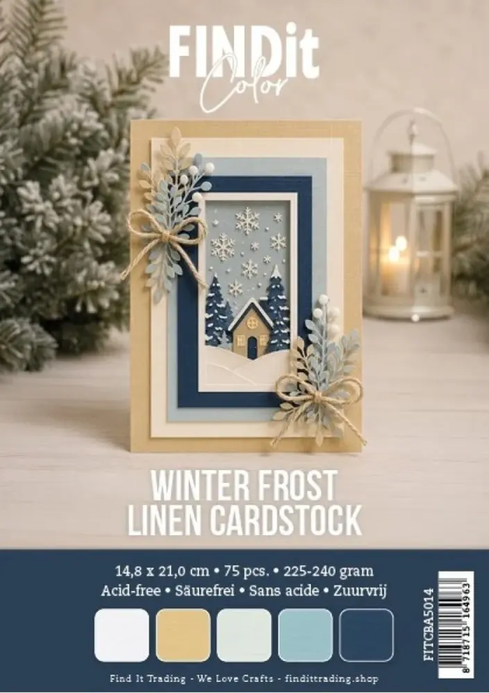 Find It Trading Linen Cardstock Pack A5 Winter Frost (75pcs) (FITCBA5014) Find It Trading Linen Cardstock Pack A5 Winter Frost (75pcs) (FITCBA5014)