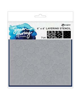Simon Hurley Create Whimsy Flowers 6x6 Inch Layering Stencils (HUS94562) Simon Hurley Create Whimsy Flowers 6x6 Inch Layering Stencils (HUS94562)