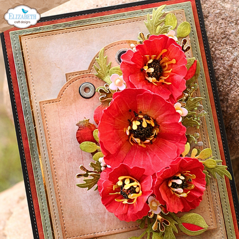 Elizabeth Craft Designs Bloom Wildly Dies Wild Poppy (2376) Elizabeth Craft Designs Bloom Wildly Dies Wild Poppy (2376)