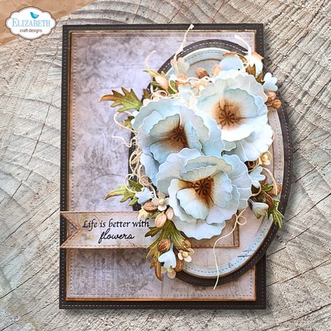 Elizabeth Craft Designs Bloom Wildly Dies Wild Poppy (2376) Elizabeth Craft Designs Bloom Wildly Dies Wild Poppy (2376)