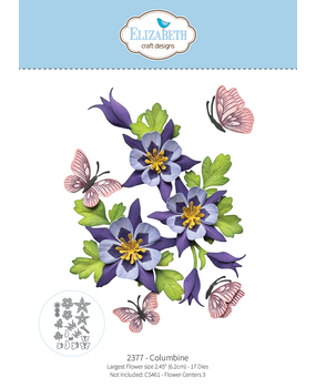 Elizabeth Craft Designs Bloom Wildly Dies Columbine (2377) Elizabeth Craft Designs Bloom Wildly Dies Columbine (2377)