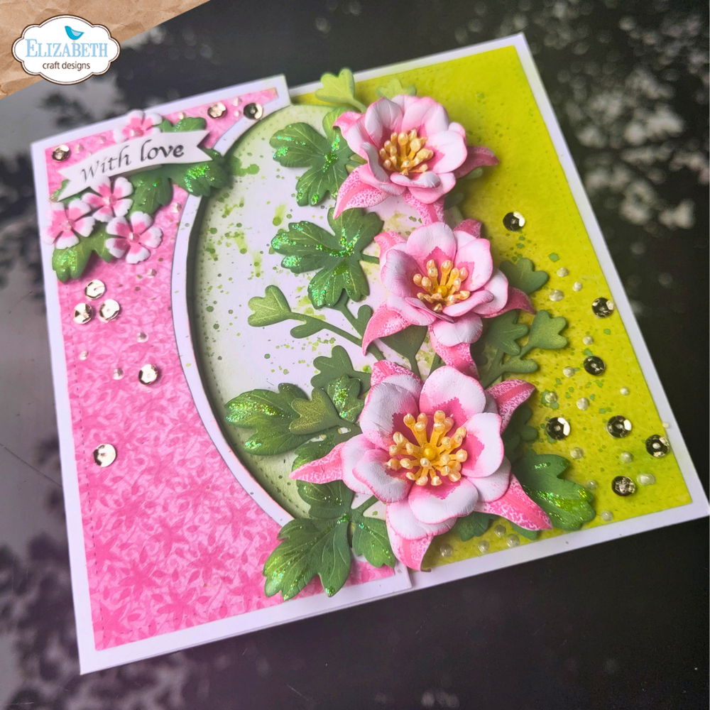 Elizabeth Craft Designs Bloom Wildly Dies Stitched Ovals (2381) Elizabeth Craft Designs Bloom Wildly Dies Stitched Ovals (2381)