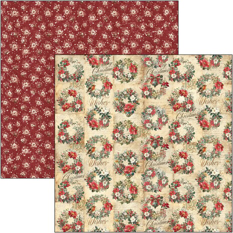 Ciao Bella Papercrafting Merry & Bright 12x12 Inch Patterns Pad (CBT098)