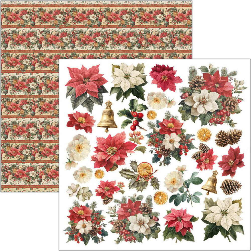 Ciao Bella Papercrafting Merry & Bright 12x12 Inch Patterns Pad (CBT098)