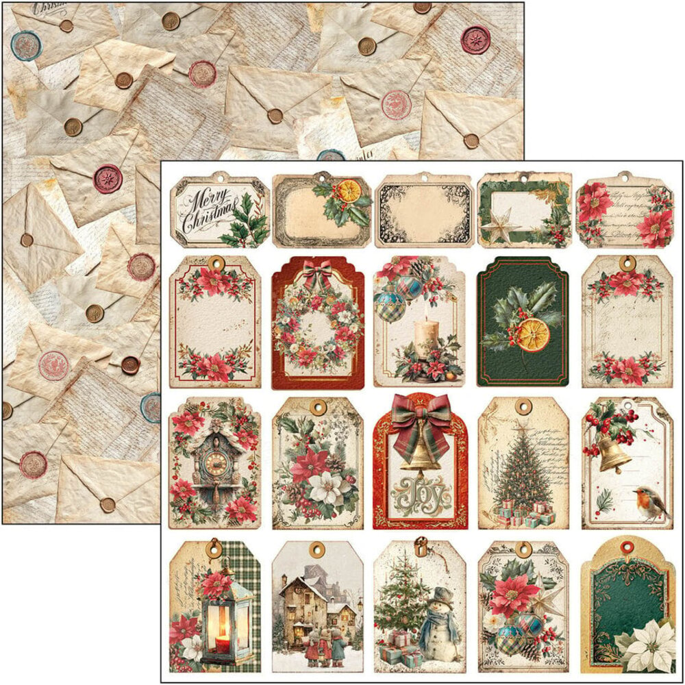 Ciao Bella Papercrafting Merry & Bright 12x12 Inch Patterns Pad (CBT098)