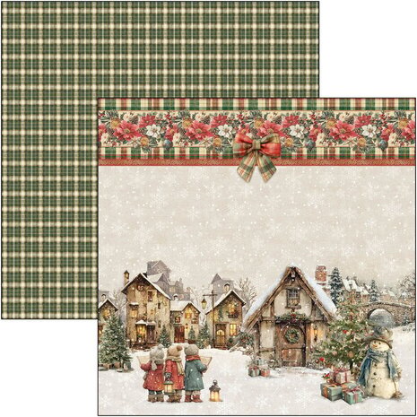 Ciao Bella Papercrafting Merry & Bright 12x12 Inch Patterns Pad (CBT098)